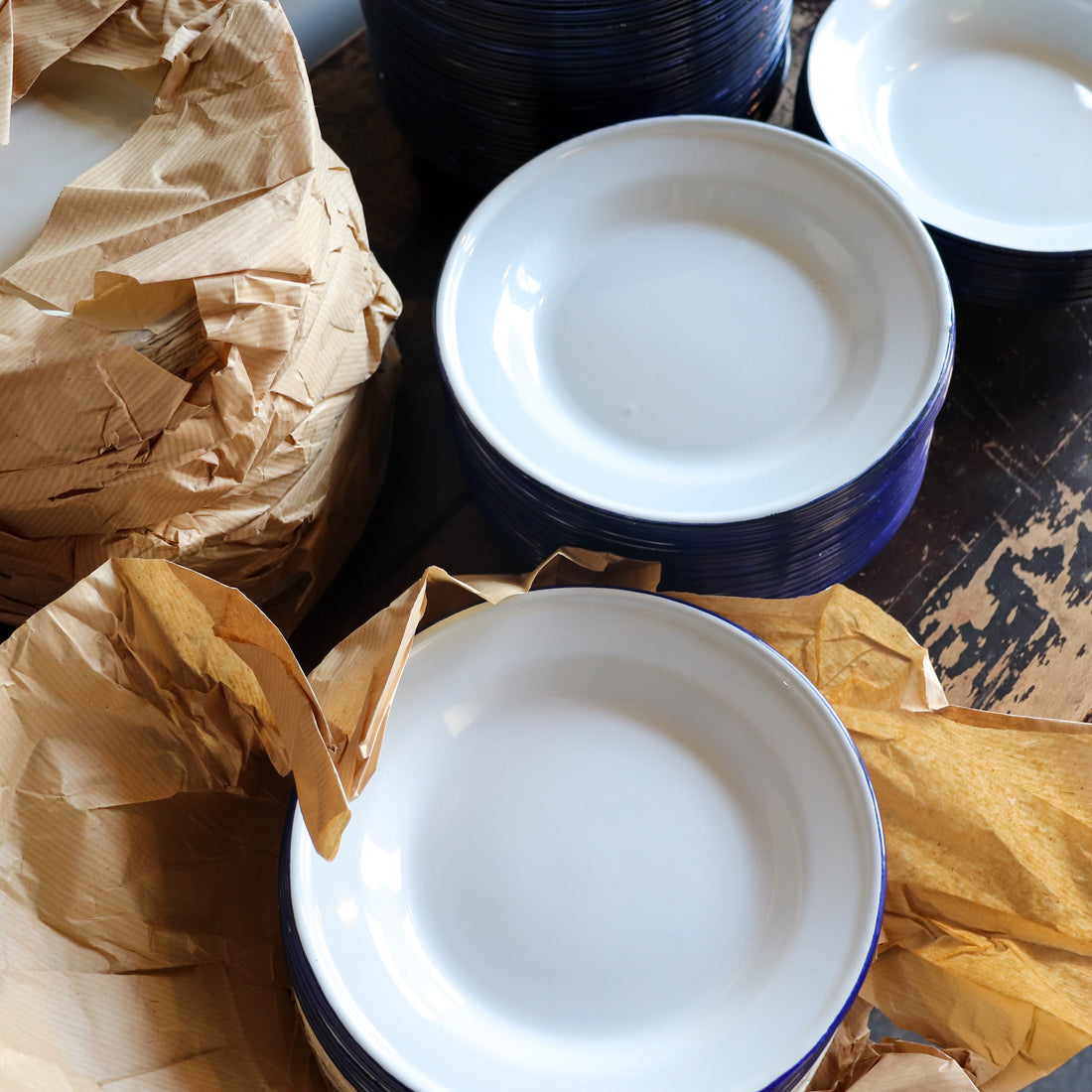 Vintage Enamel Snack Plate