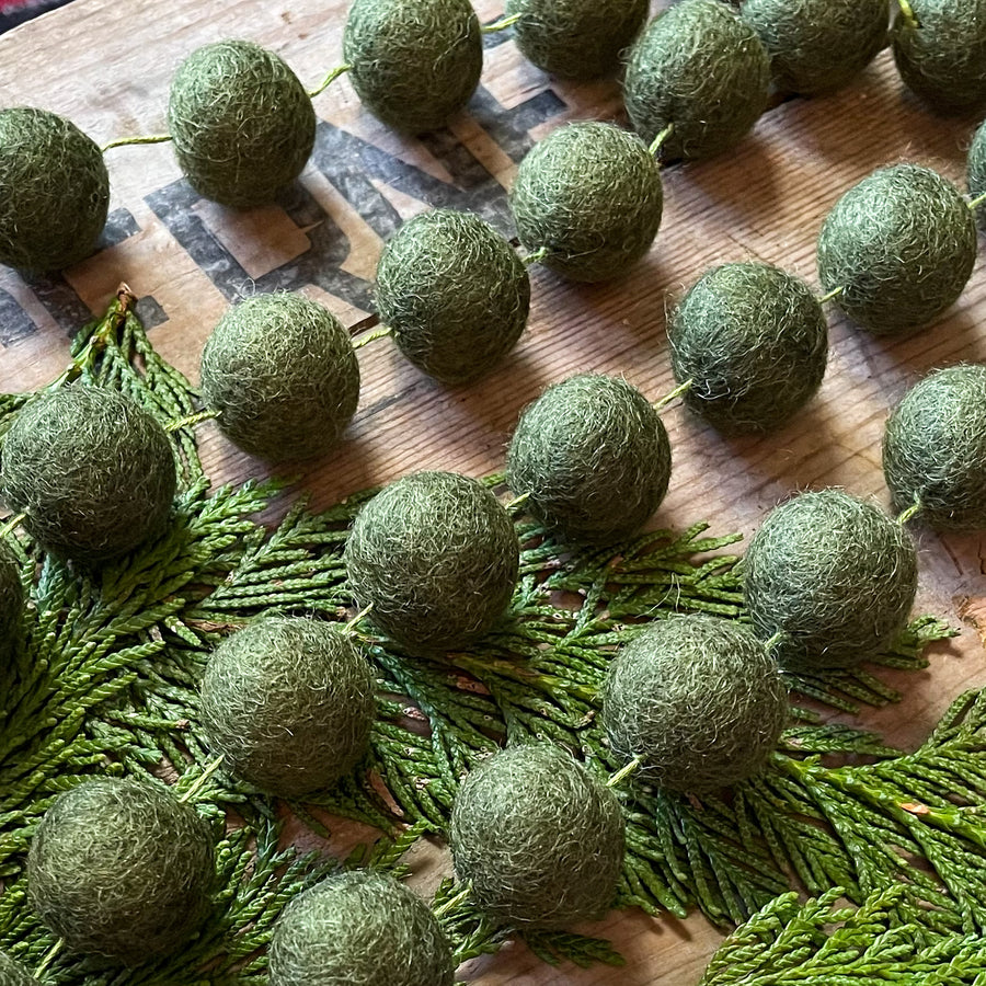 Pom-Pom Garland, Green