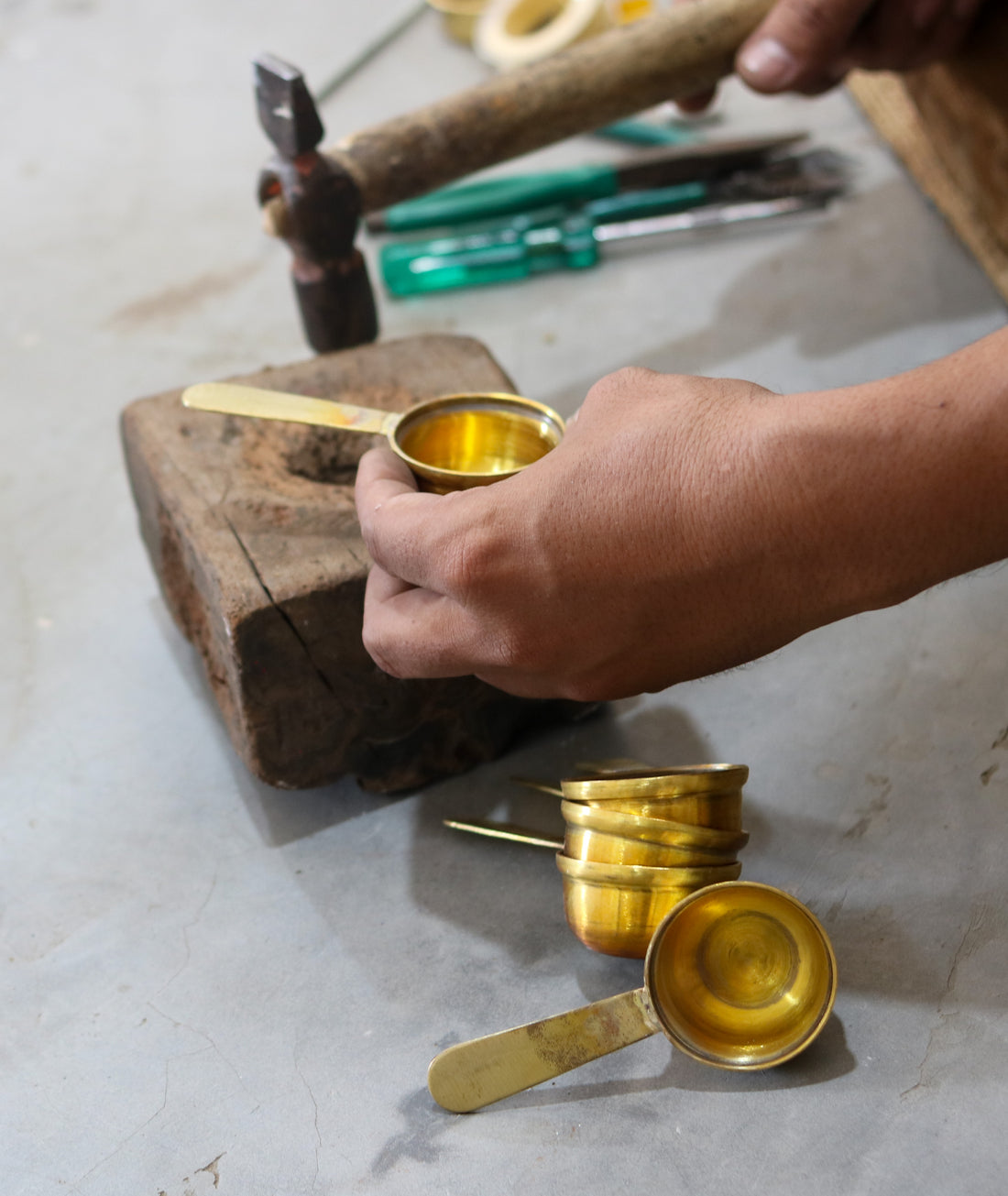 Brass Coffee Scoop