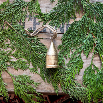 Rustic Hut Bell Ornament